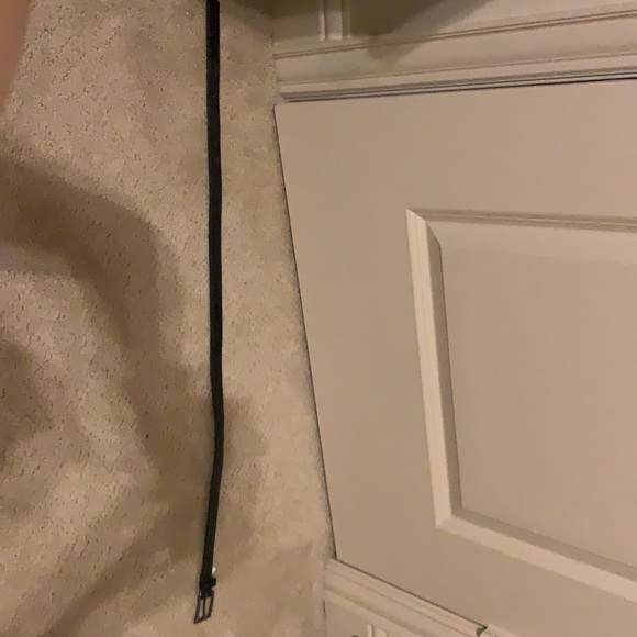 Shiny black, silver belt - Picture 2 of 2